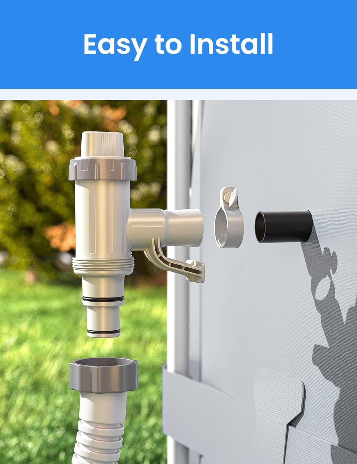 User-friendly installation of POOLHACKER Plunger Valve Plus