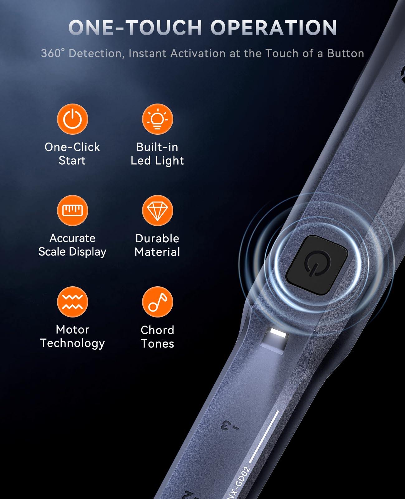 User holding SUNPOW Metal Detector Pinpointer at beach