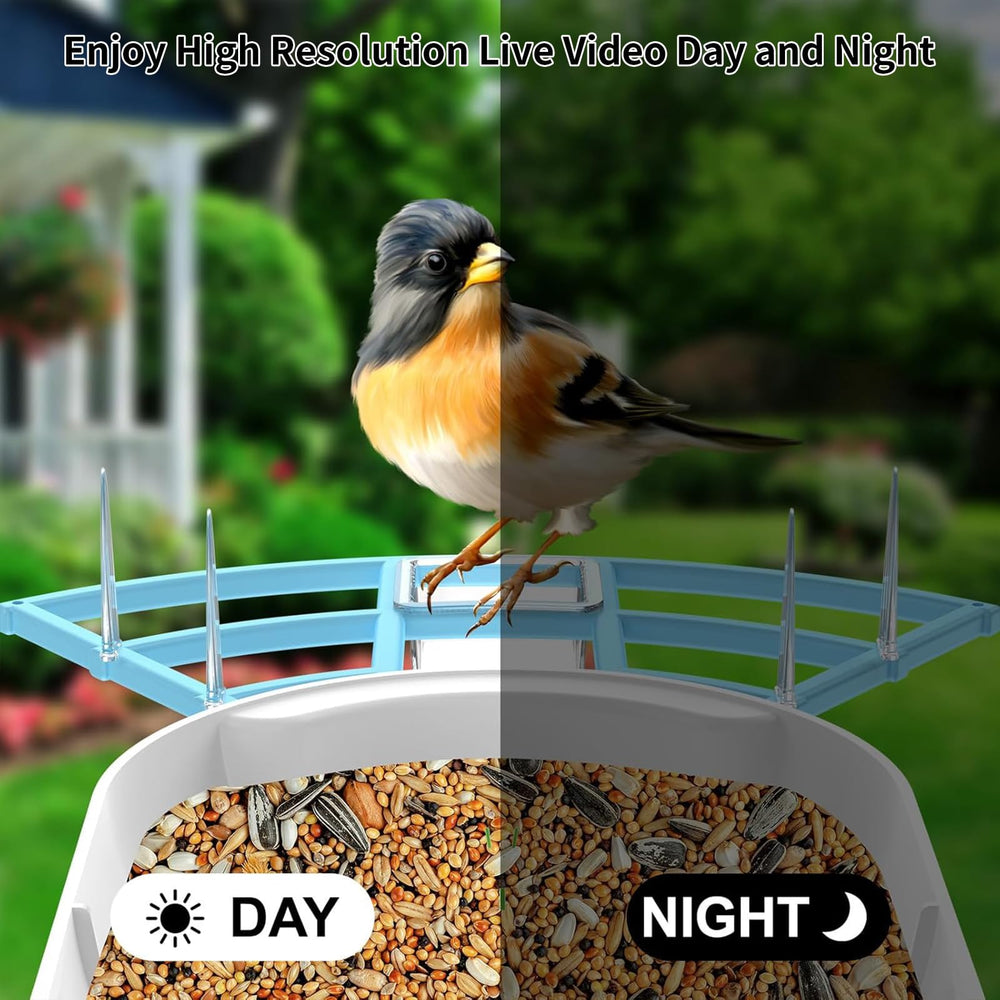 User interacting with Fazoxo Bird Feeder app