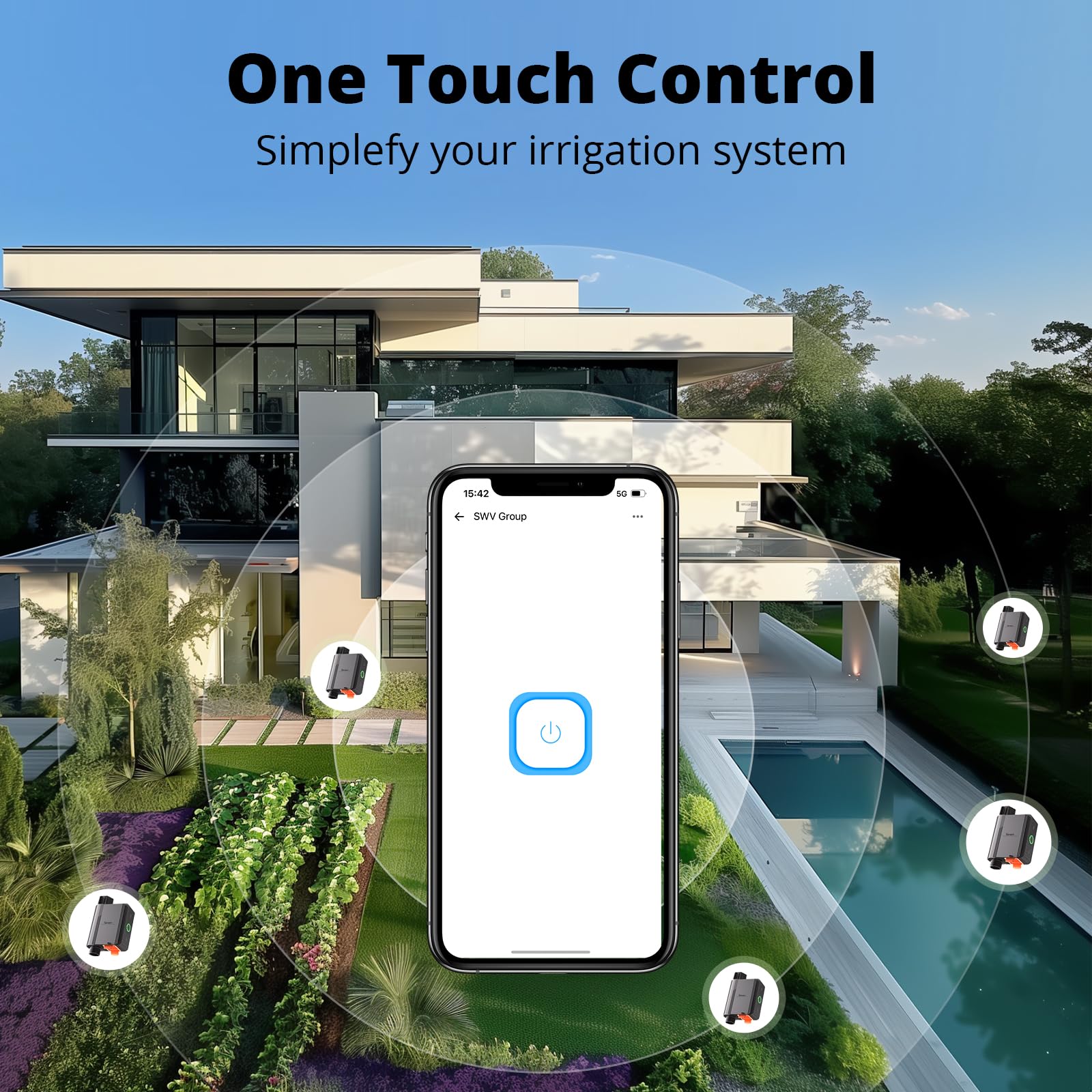 User interacting with SONOFF Sprinkler Timer app