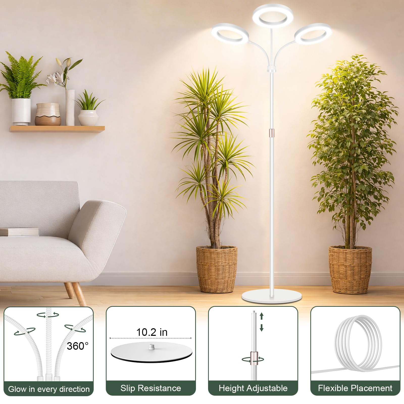 User manual and accessories included with LBW Grow Light