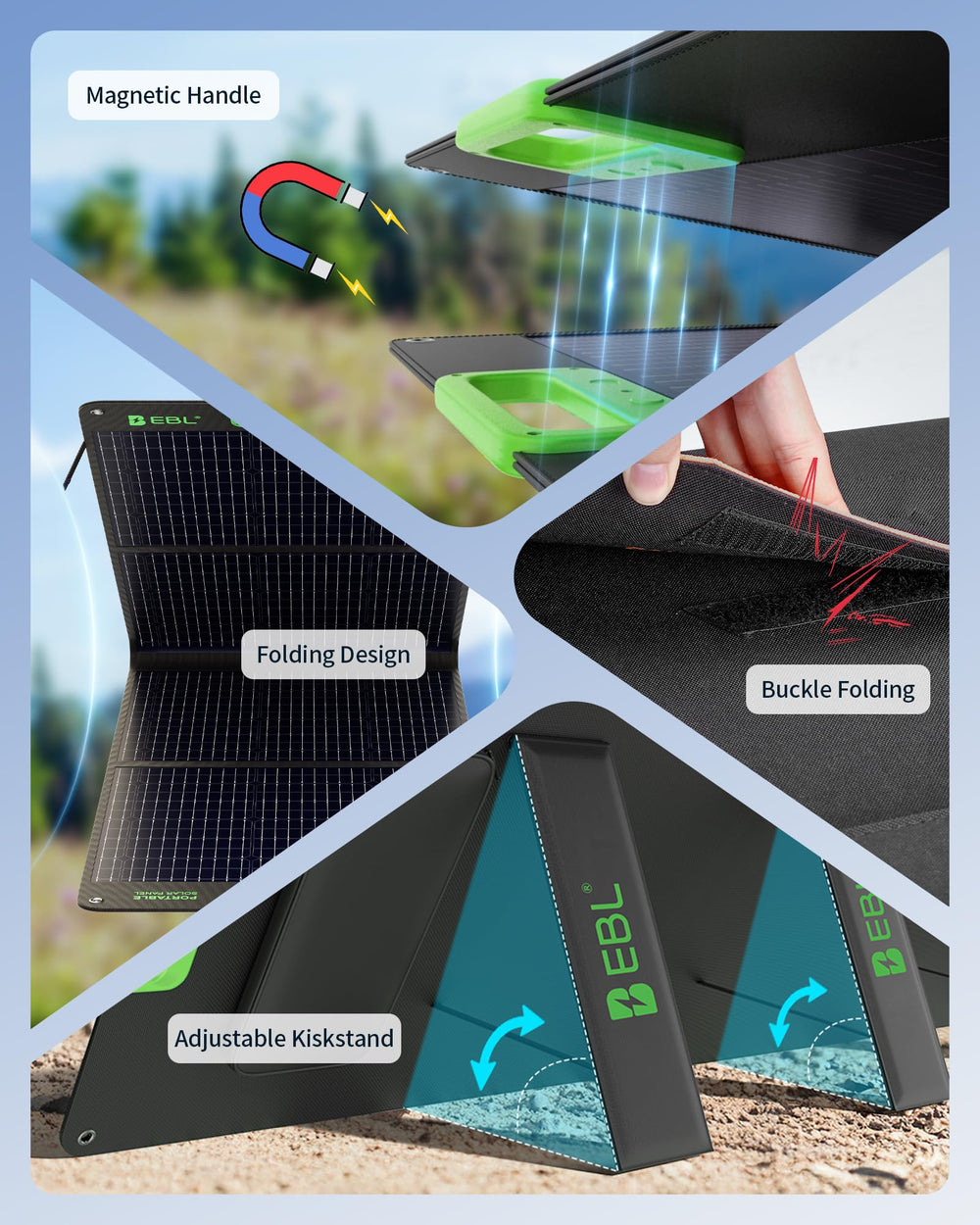 User manual for EBL Solar Panel