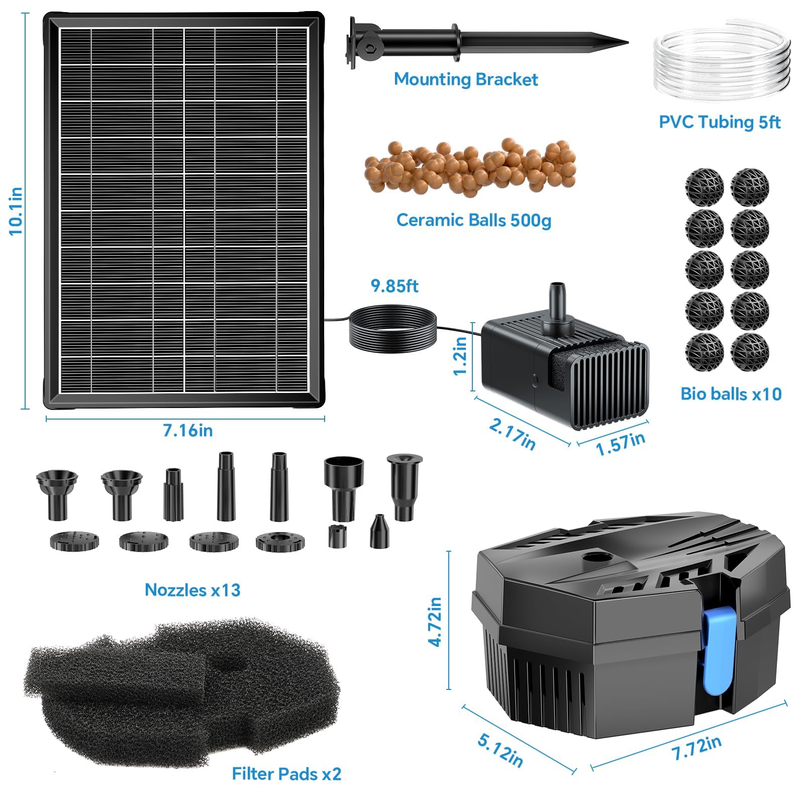 User manual for POPOSOAP Solar Fountain Pump