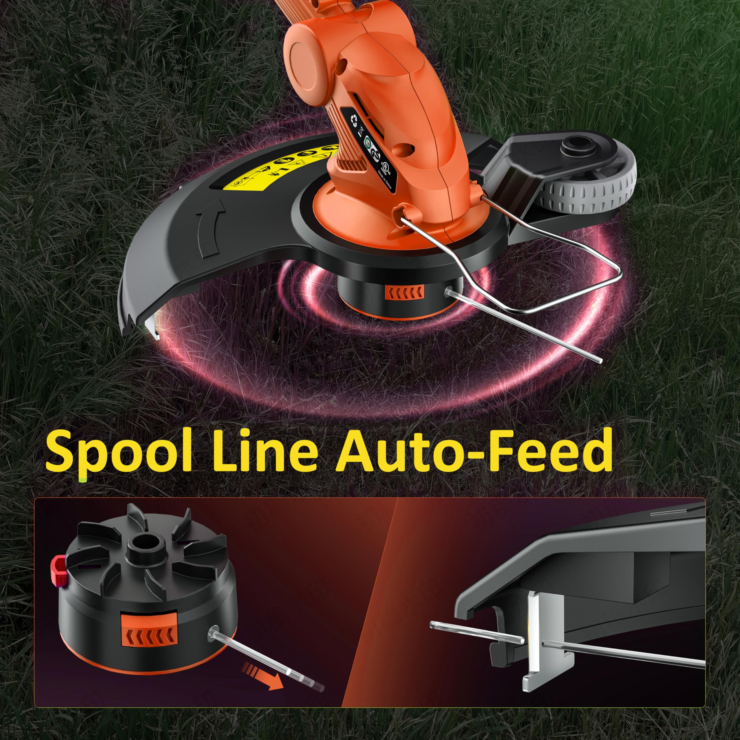 User manual included with JAGROM Cordless String Trimmer