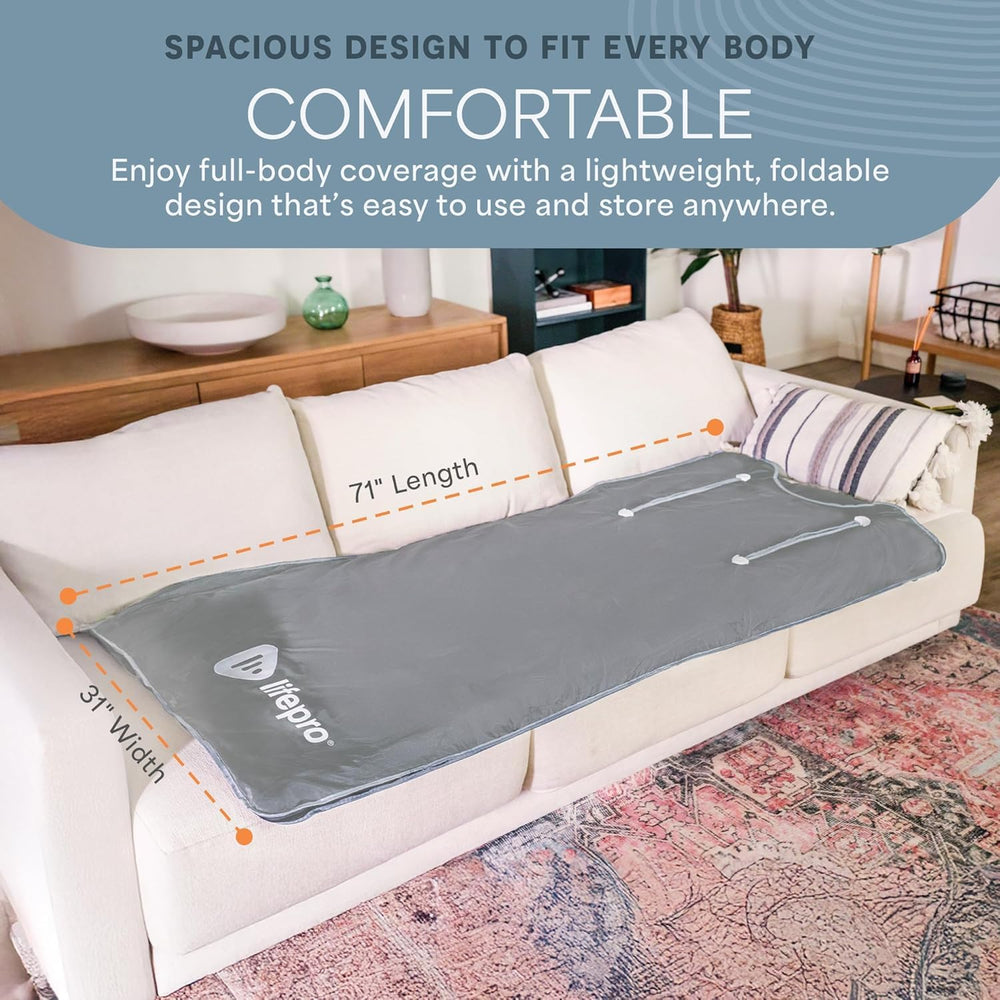 User manual included with Lifepro BioRemedy sauna blanket