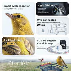 User manual included with PerchMe bird feeder