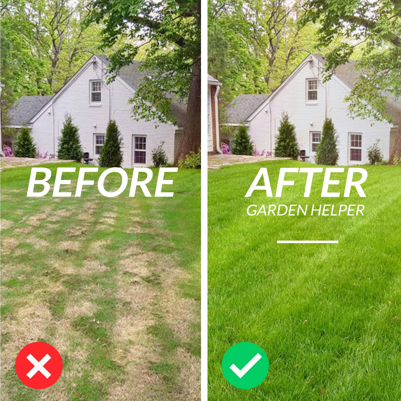 User operating Walensee lawn aerator on a small lawn