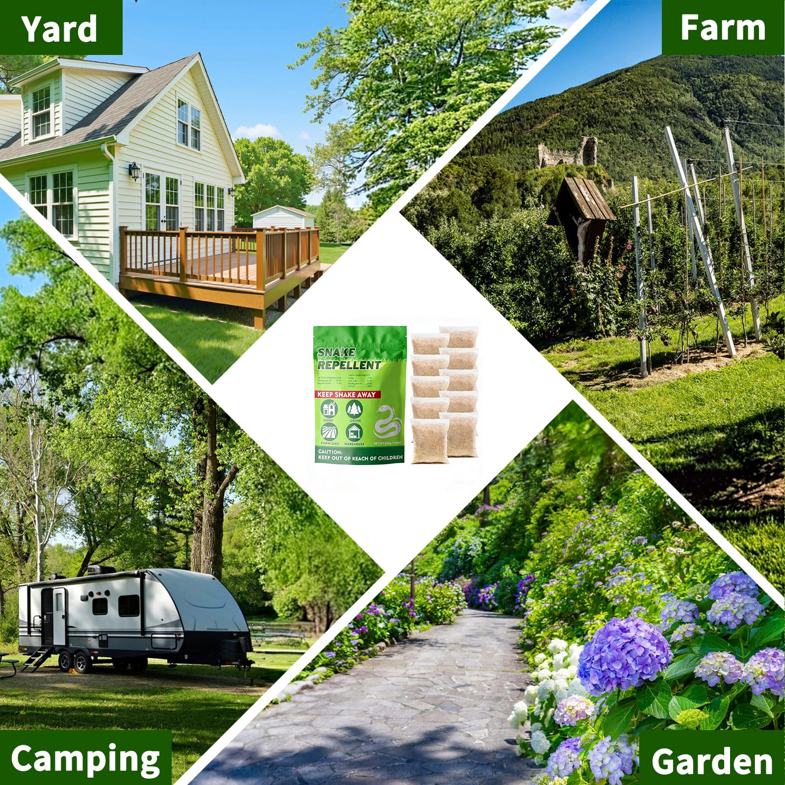 Using Balancexlite Plus Snake Repellent in a flower bed