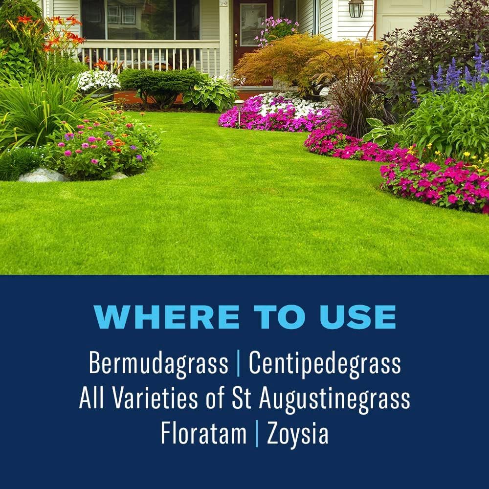 Using BioAdvanced weed killer with a rotary spreader on lawn