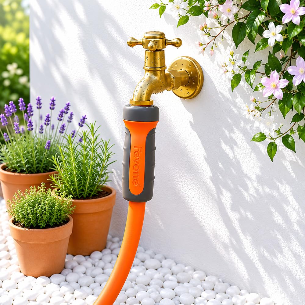 Using FEVONE garden hose to water plants