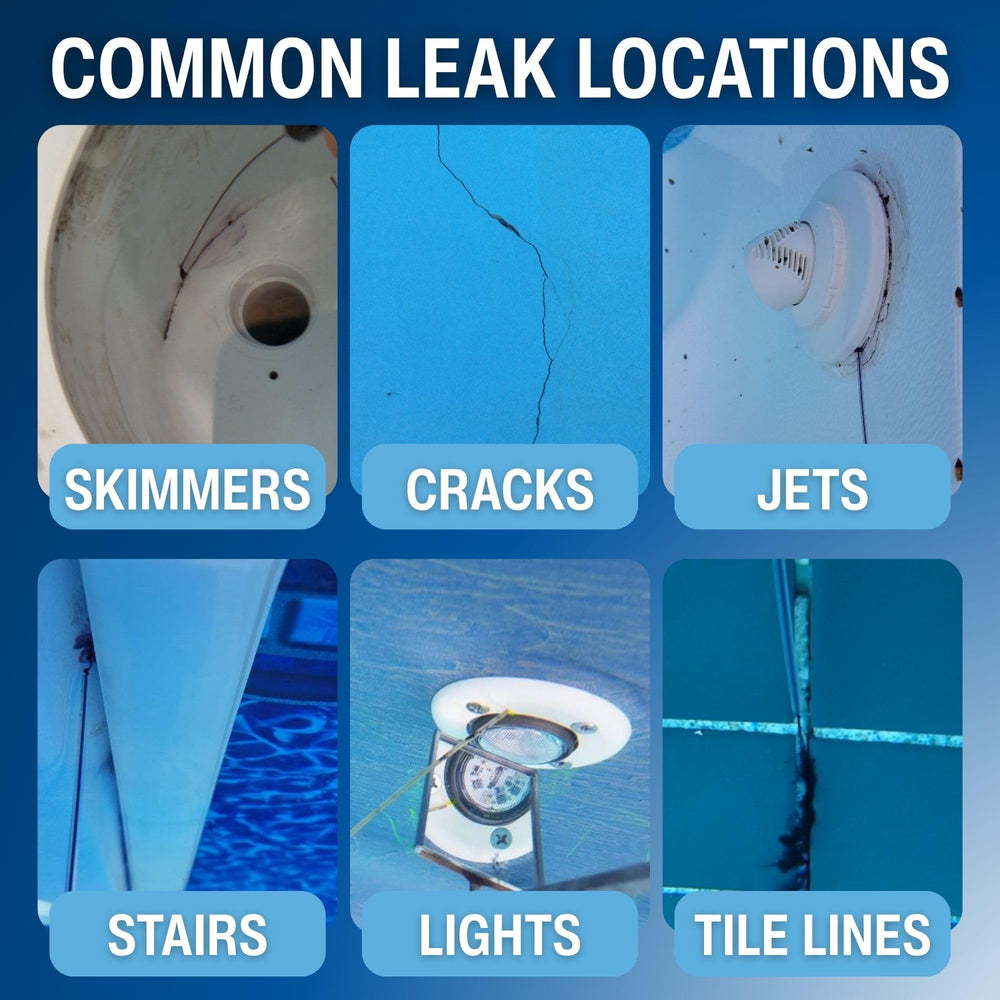 Using Leakmaster dye to detect a pool leak