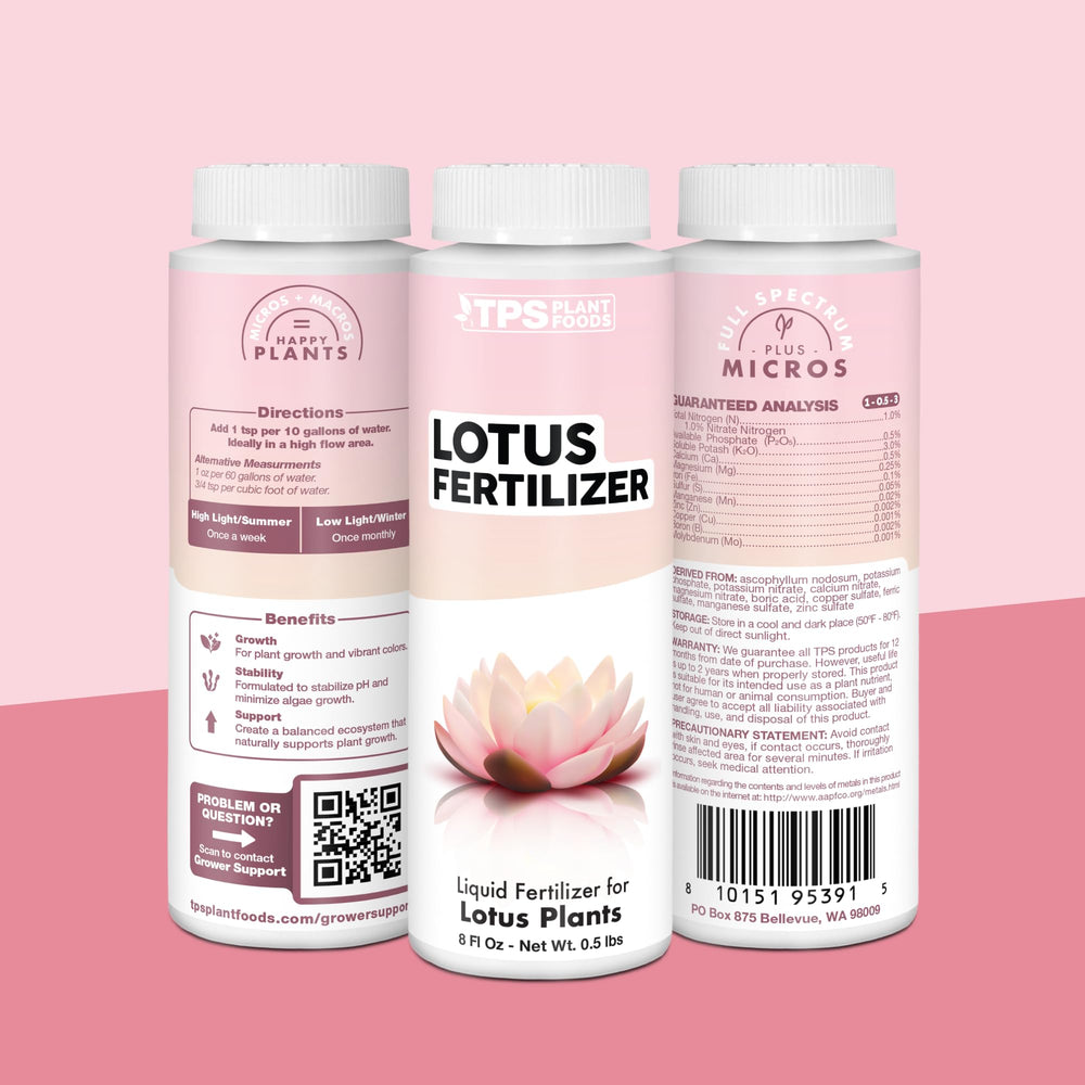 Using TPS NUTRIENTS Lotus Fertilizer in a water container