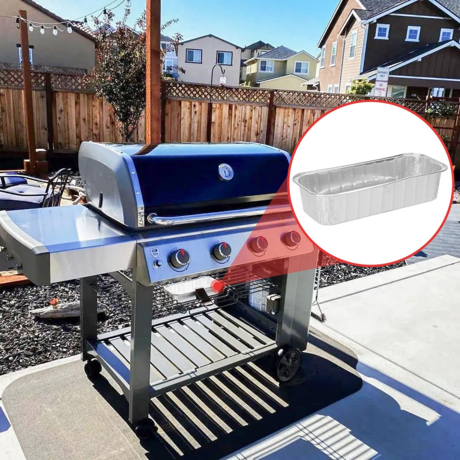 Using WEBROIL drip pan liner for grilling vegetables