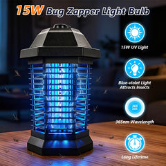 USKICH bug zapper bulb dimensions 7.48" L × 1.78" W × 0.93" H