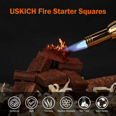 USKICH Fire Starter Squares cubes in a natural setting