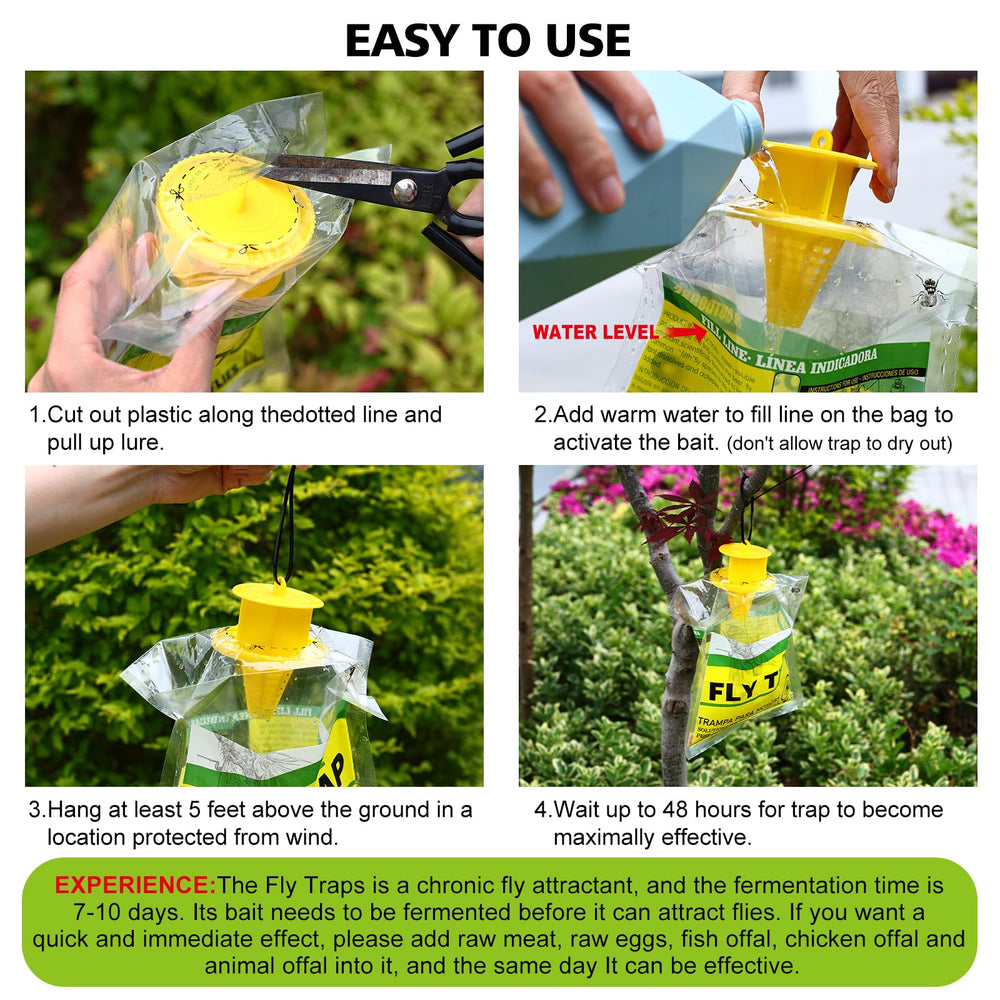 USKICH Fly Trap hanging in a garden