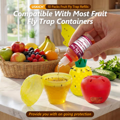 USKICH Fruit Fly Trap Refill Liquid close-up of bottle