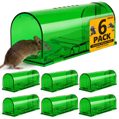 USKICH humane mouse trap clear cage front view