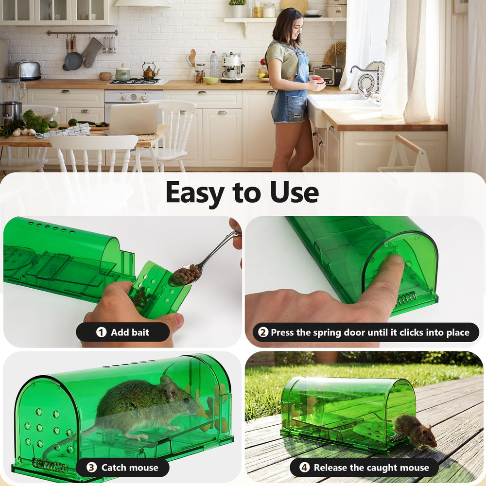 USKICH humane mouse trap lightweight and portable design