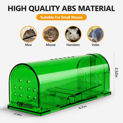 USKICH humane mouse trap set up with bait inside