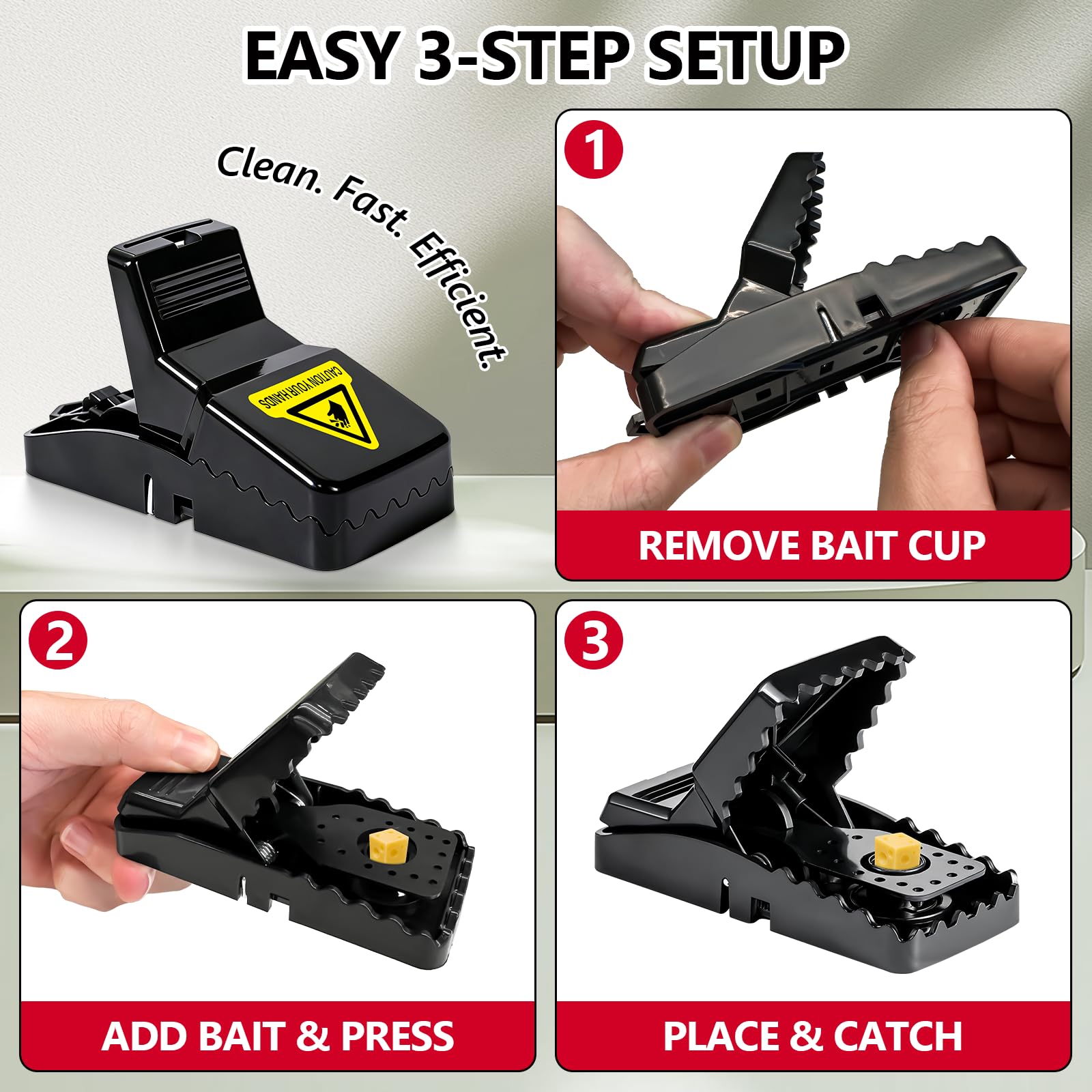USKICH mouse trap set up in garage environment
