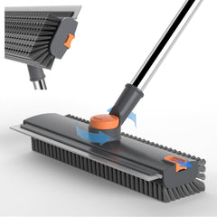 UTBAMST 52-inch pool scrub brush with gray handle and bristle head