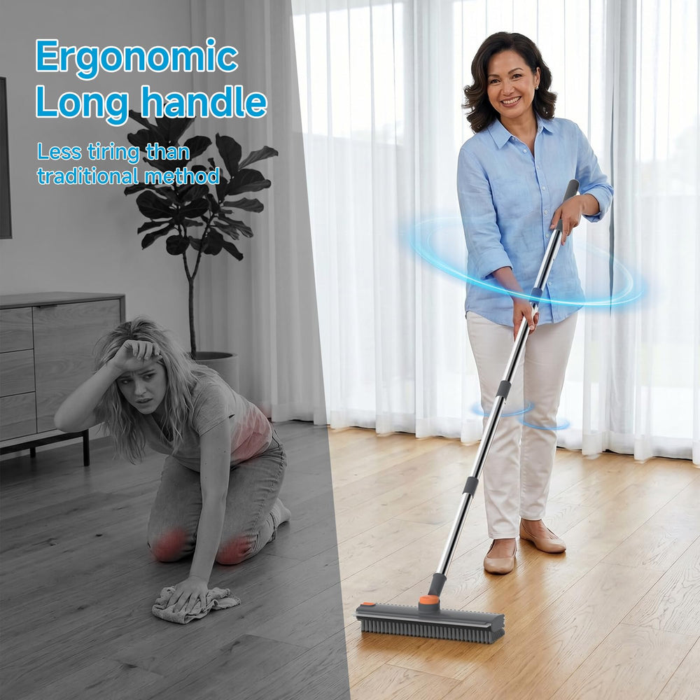 UTBAMST pool scrub brush showing the 360-degree rotating head