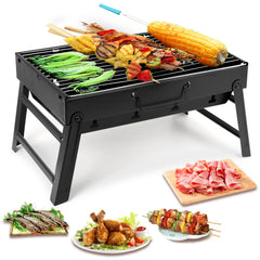 Uten portable charcoal grill black model front view