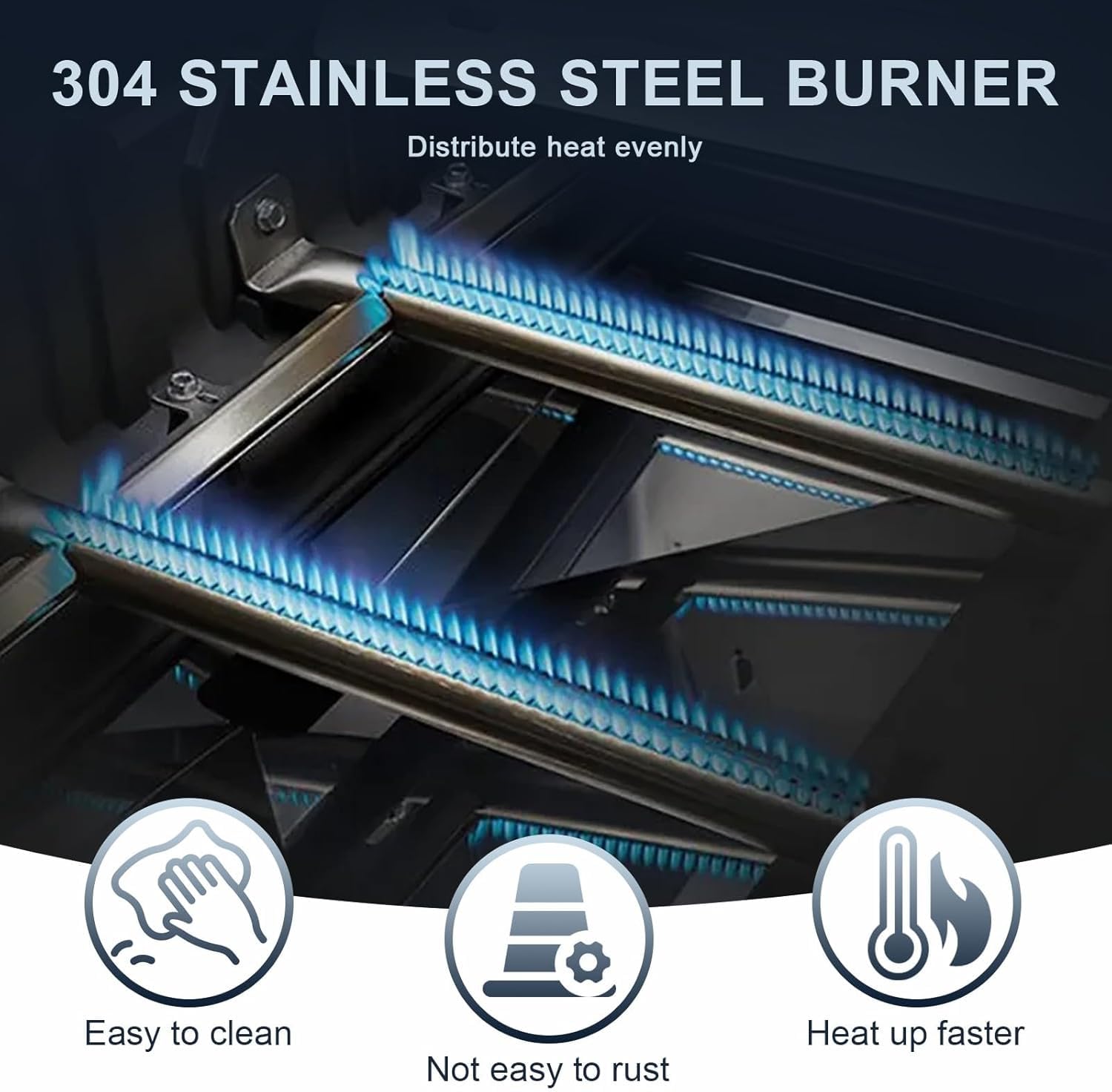 Utheer burner tube set for Weber Spirit 200 grill