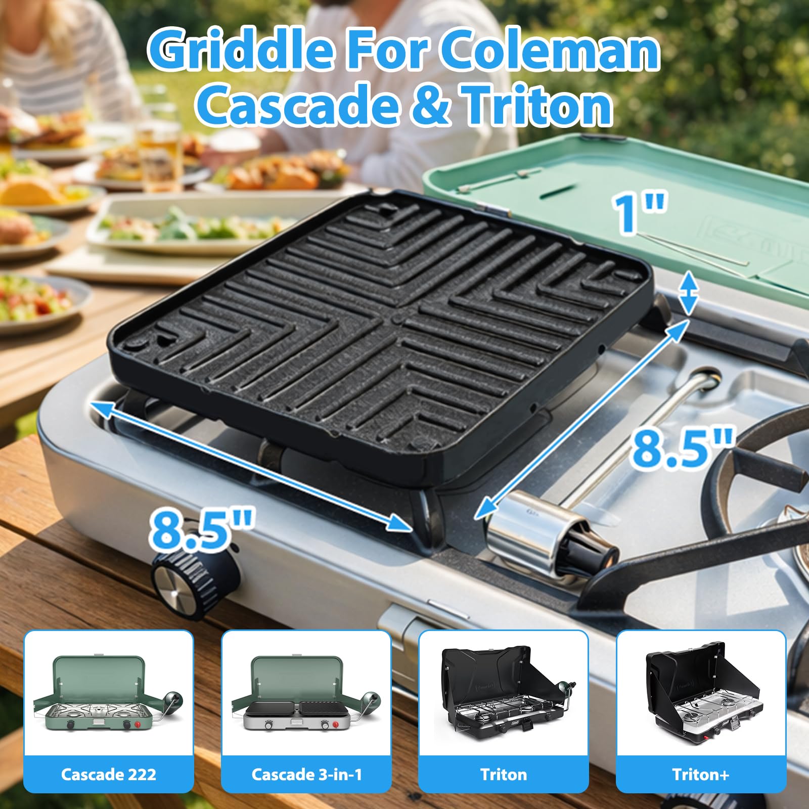 Utheer griddle with smooth ceramic surface