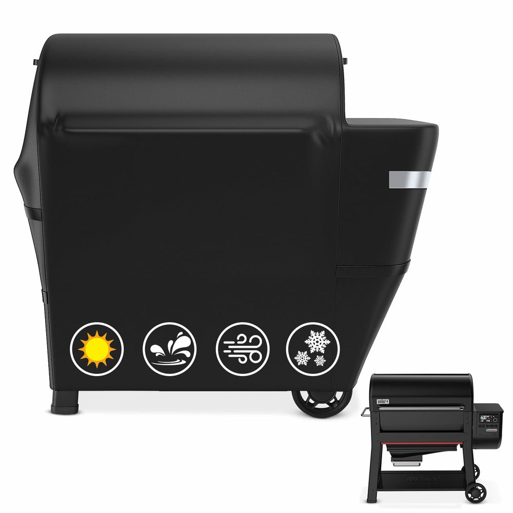 Utheer Grill Cover front view for Weber Searwood XL 600