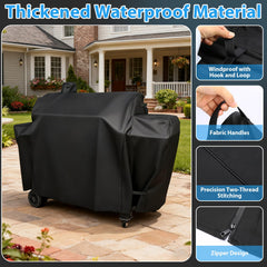 Utheer Grill Cover on Pit Boss 1230 grill in outdoor setting