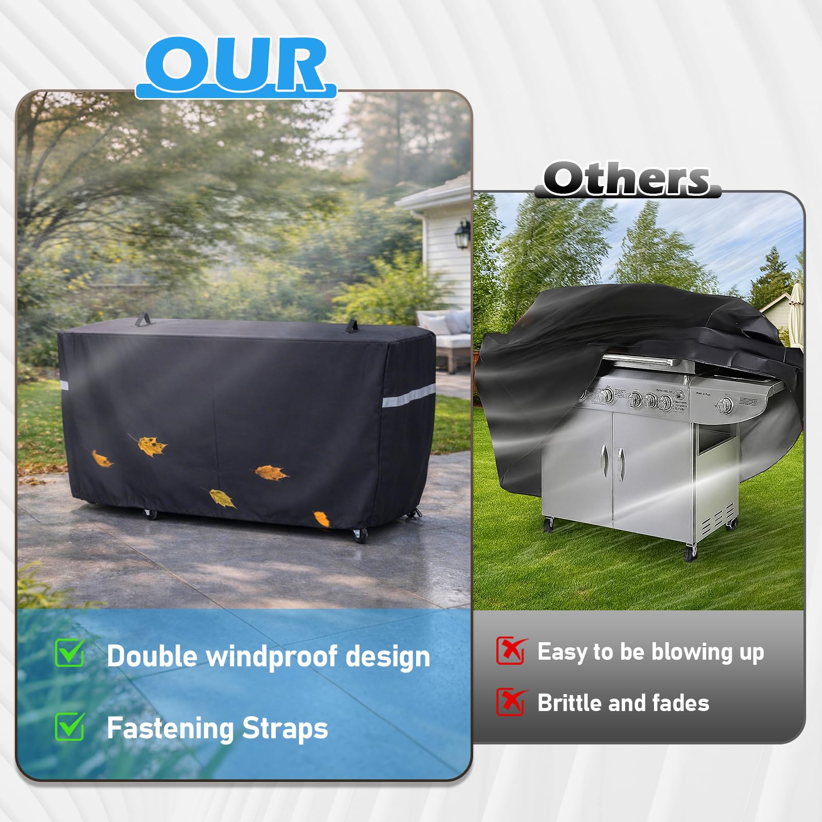 Utheer Grill Cover packaged for delivery