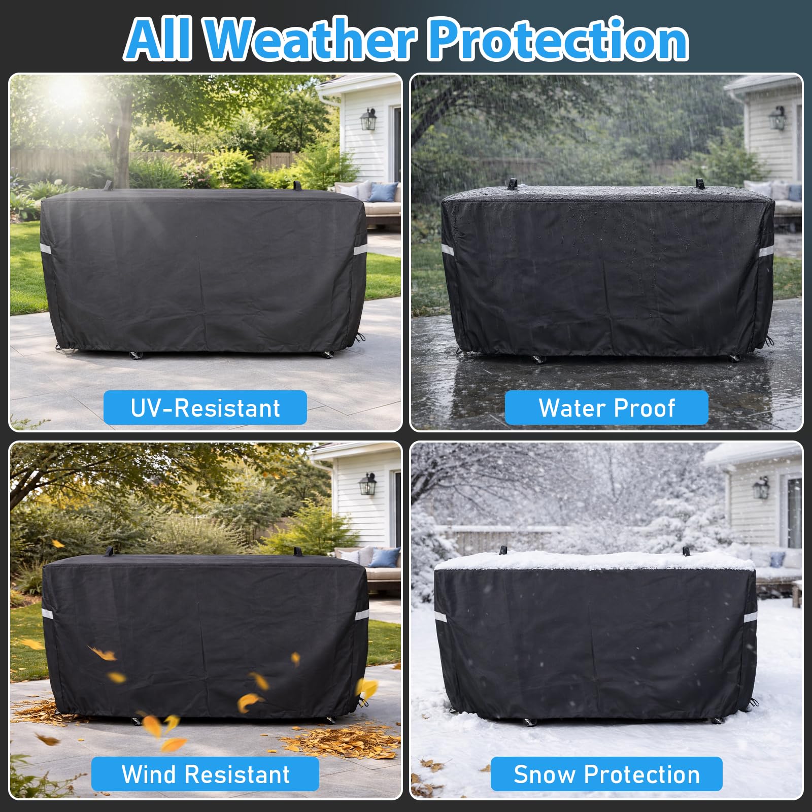 Utheer Grill Cover showing double-stitched seams