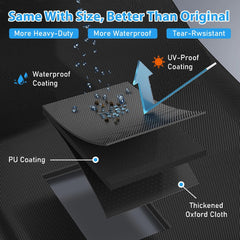 Utheer Grill Cover showing waterproof fabric detail