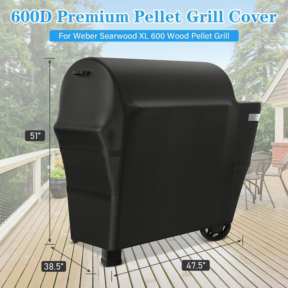 Utheer Grill Cover side view with reflective tape