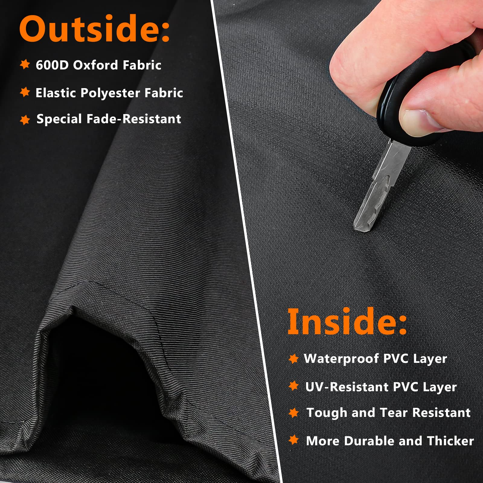 Utheer Grill Cover with adjustable straps for secure fit