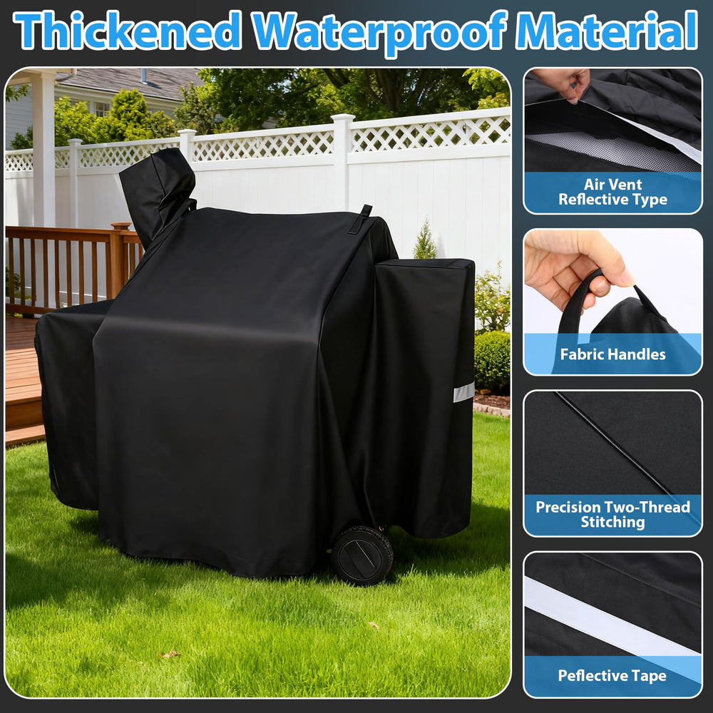Utheer Grill Cover with handles for easy installation