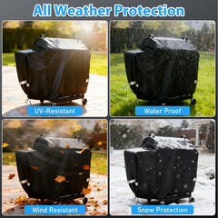 Utheer Grill Cover with reflective tapes at night
