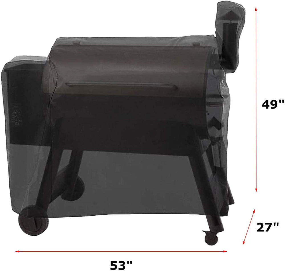 Utheer Pellet Grill Cover showing full-length fit for Traeger Pro 780