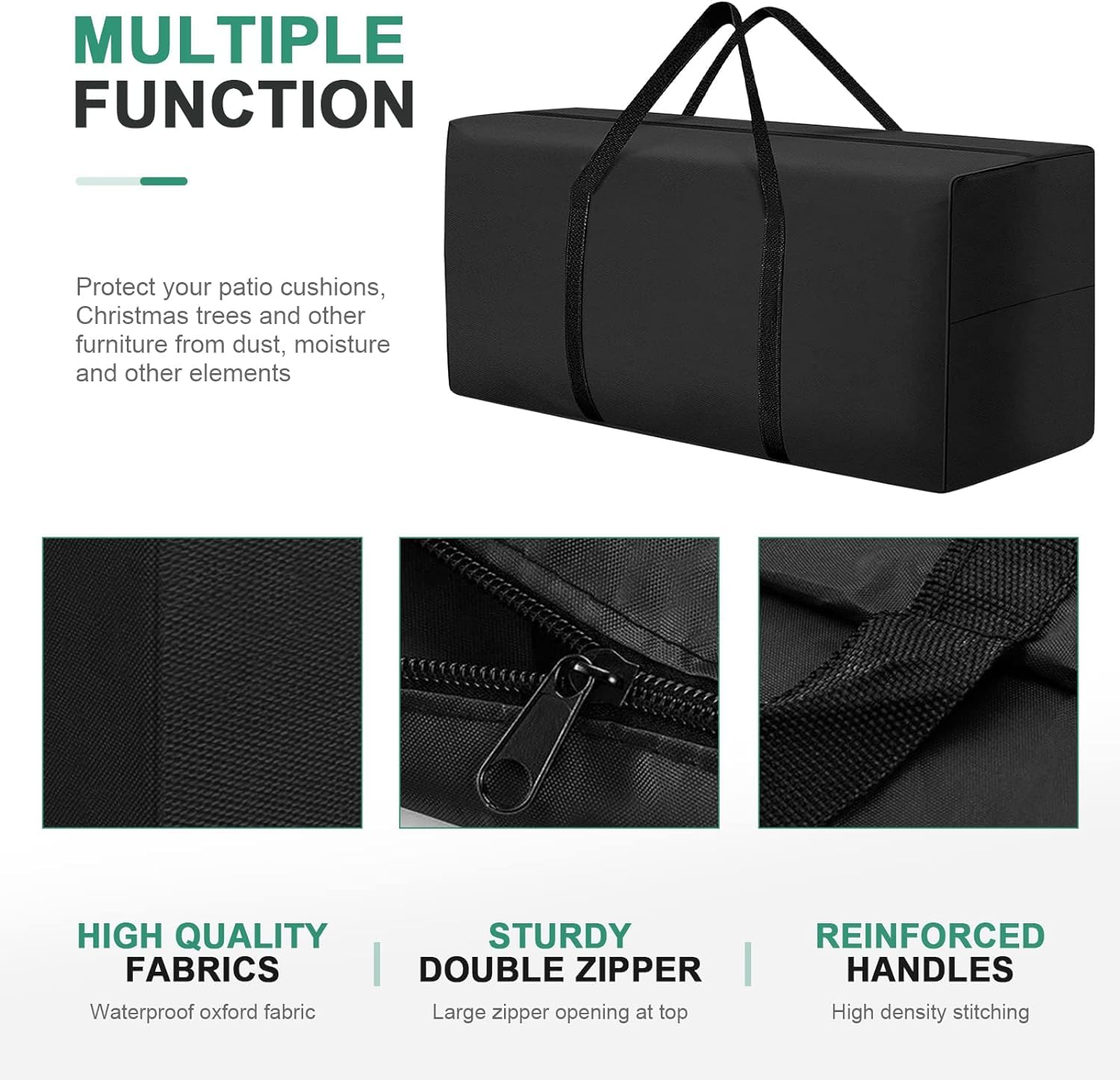 Uthem 68 inch storage bag showing durable Oxford fabric