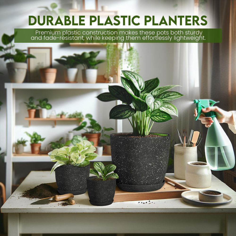 Utopia Home indoor flower pots set packaging