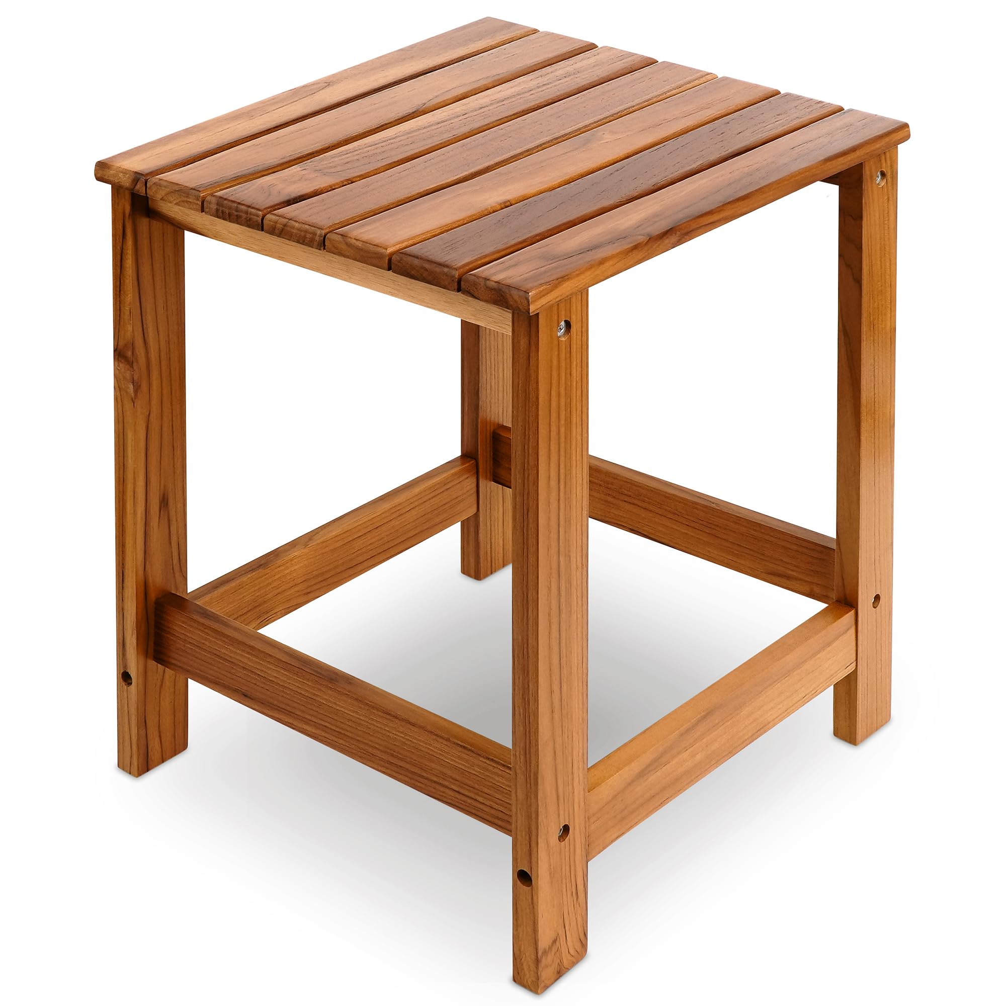 Utoplike Teak Outdoor Side Table front view