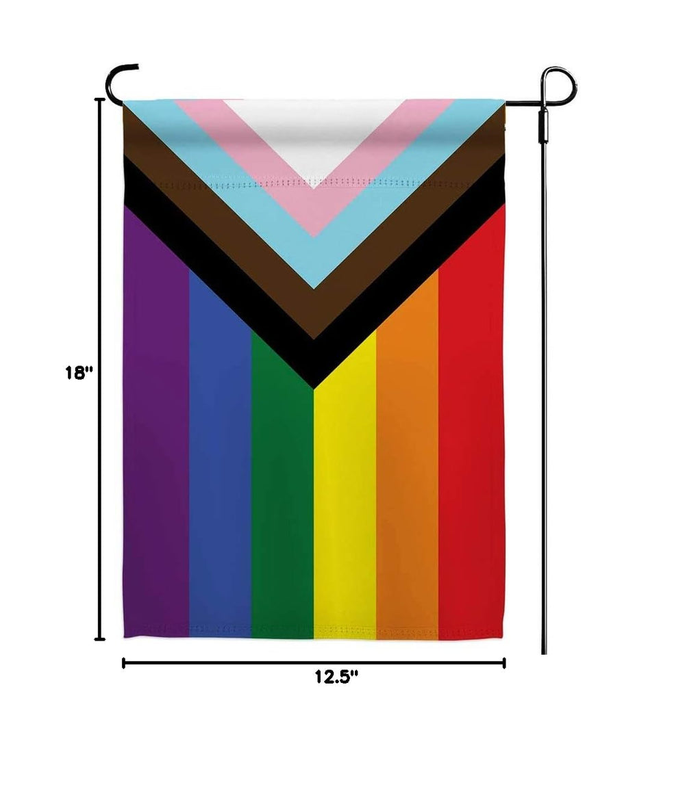 UTSANG Progress Pride Rainbow Flag with double-sided design