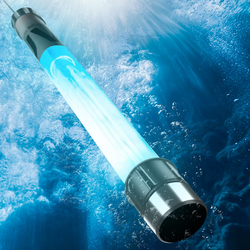 uvcoolplunge 32W Pond UV Light front view with glass tube