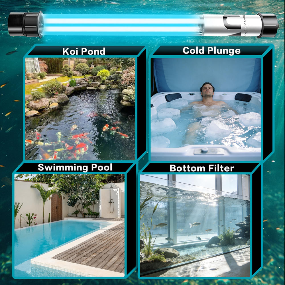 uvcoolplunge 32W Pond UV Light glass tube clarity