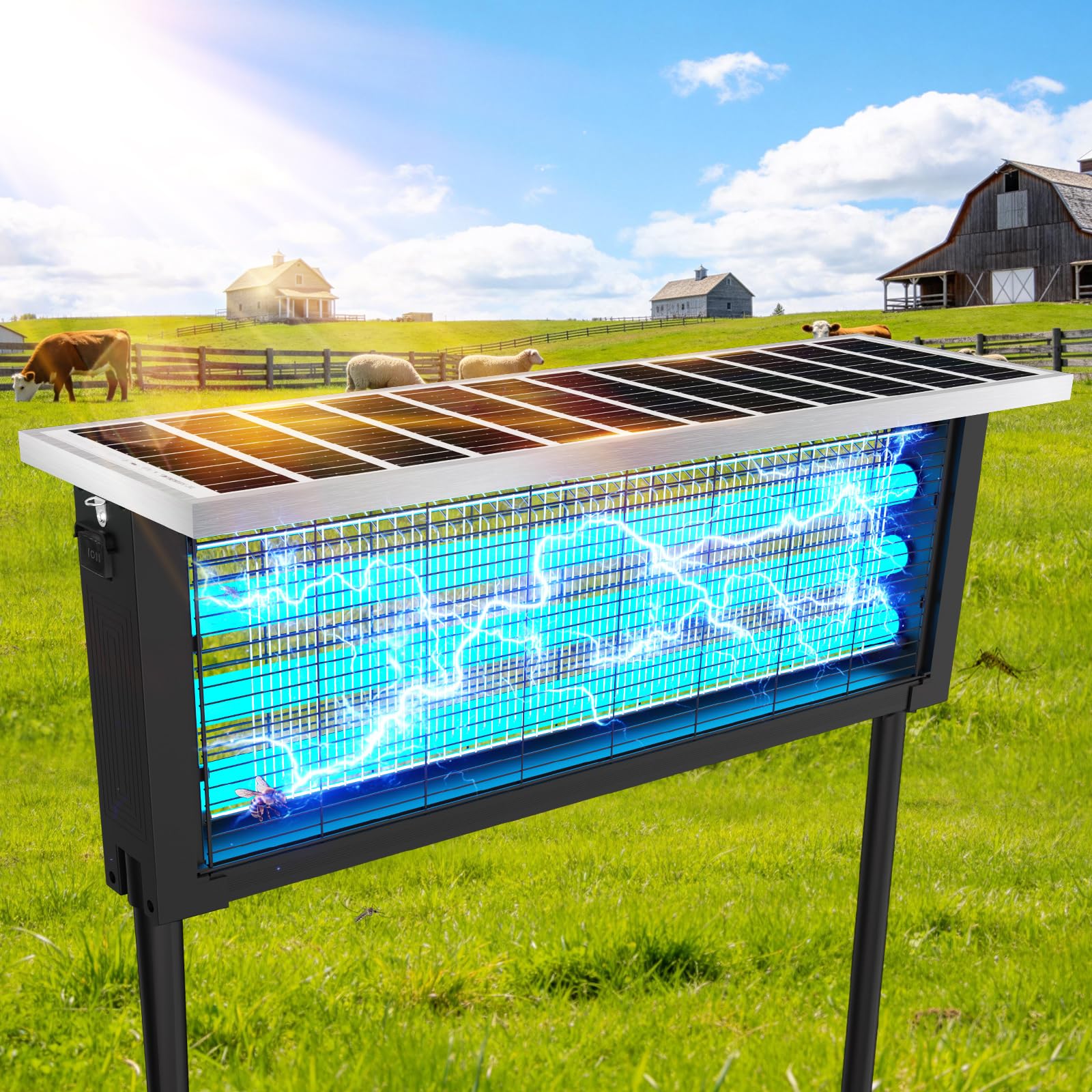 uvcoolplunge Solar Bug Zapper outdoor view
