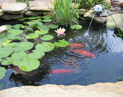 UWIOFF Pond Liner 10 x 13 FT rolled up on a lawn