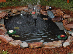 UWIOFF Pond Liner showing thickness and texture