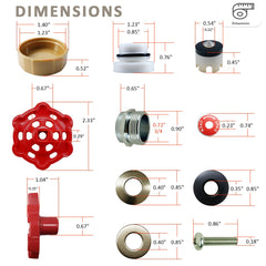 VACVBKX1B Vacuum Breaker with decorative cover and plastic body